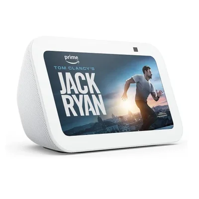 Caixa De Som Echo Show 5 Branca 2025 Display De 5,5" Com Alexa E Câmera De 2mp