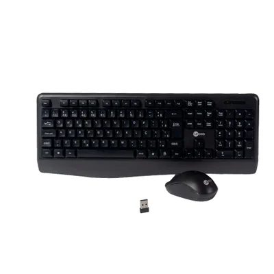 Kit Teclado E Mouse Wieless Preto Kw211 Lecoo