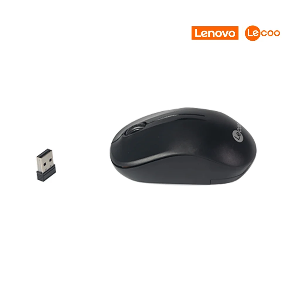 Kit Teclado + Mouse Lecoo/lenovo, Sem Fio, Preto - Kw211 Kit Teclado + Mouse Lecoo/lenovo, Sem Fio, Preto - Kw211