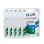 Kit Baterias Alcalina 9v 82158 Com 5 Unidades Elgin
