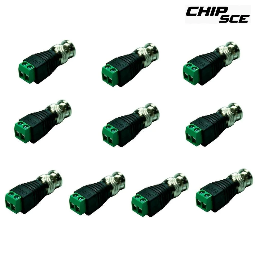 Imagem 3 de 3 do produto Plug Bnc Macho Com Borne Com 10 PCs. 062-9961 Chipsce