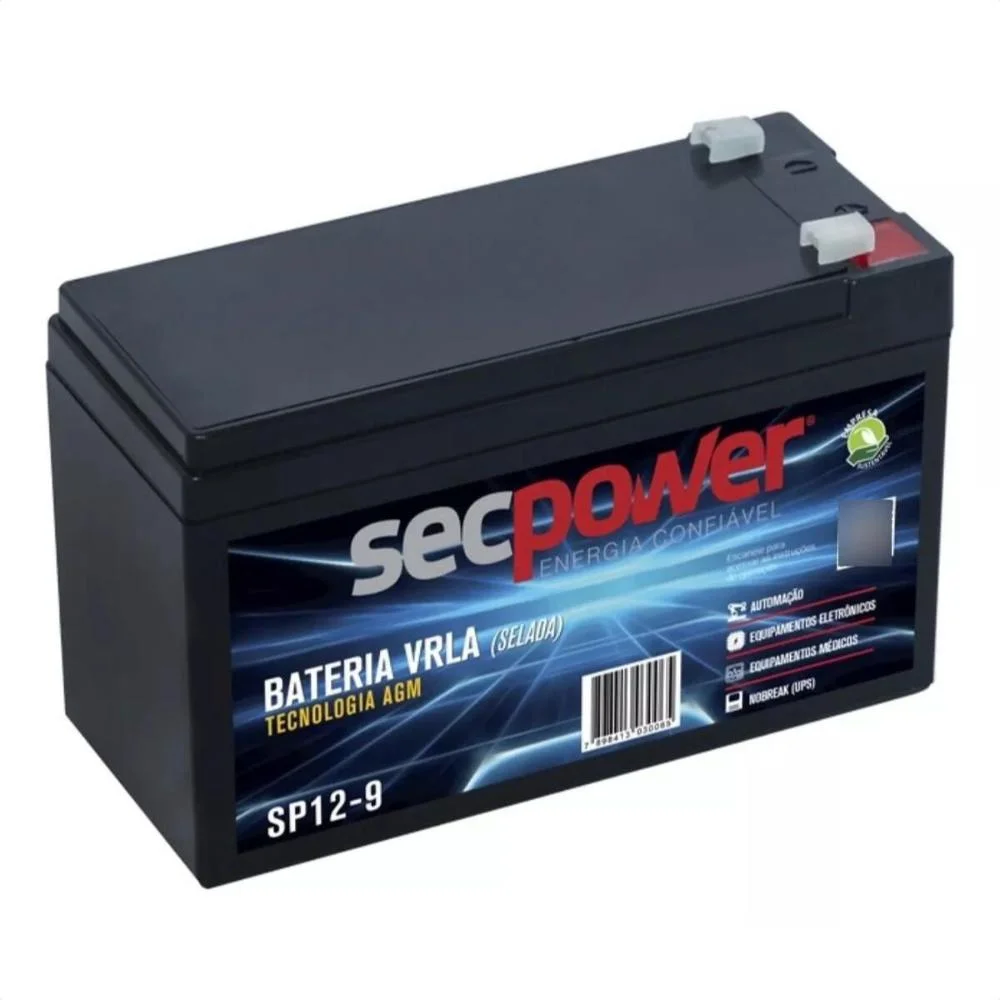 Bateria Selada Vrla 12v 9ah Sp 12-9 T2 Secpower Bateria Selada Vrla 12v 9ah Sp 12-9 T2 Secpower
