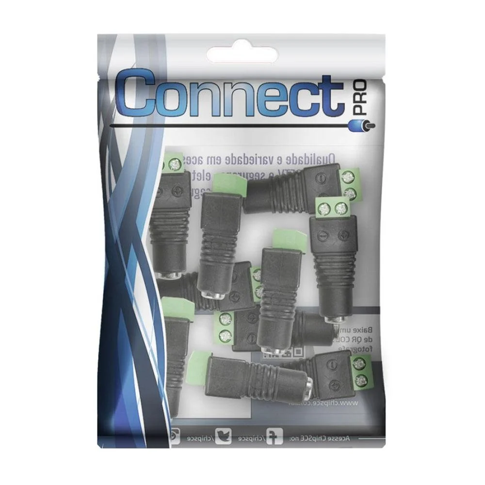 Imagem 2 de 2 do produto Plug Jack J4 2.1 Com Borne 10pçs 062-9775 Connect Pro
