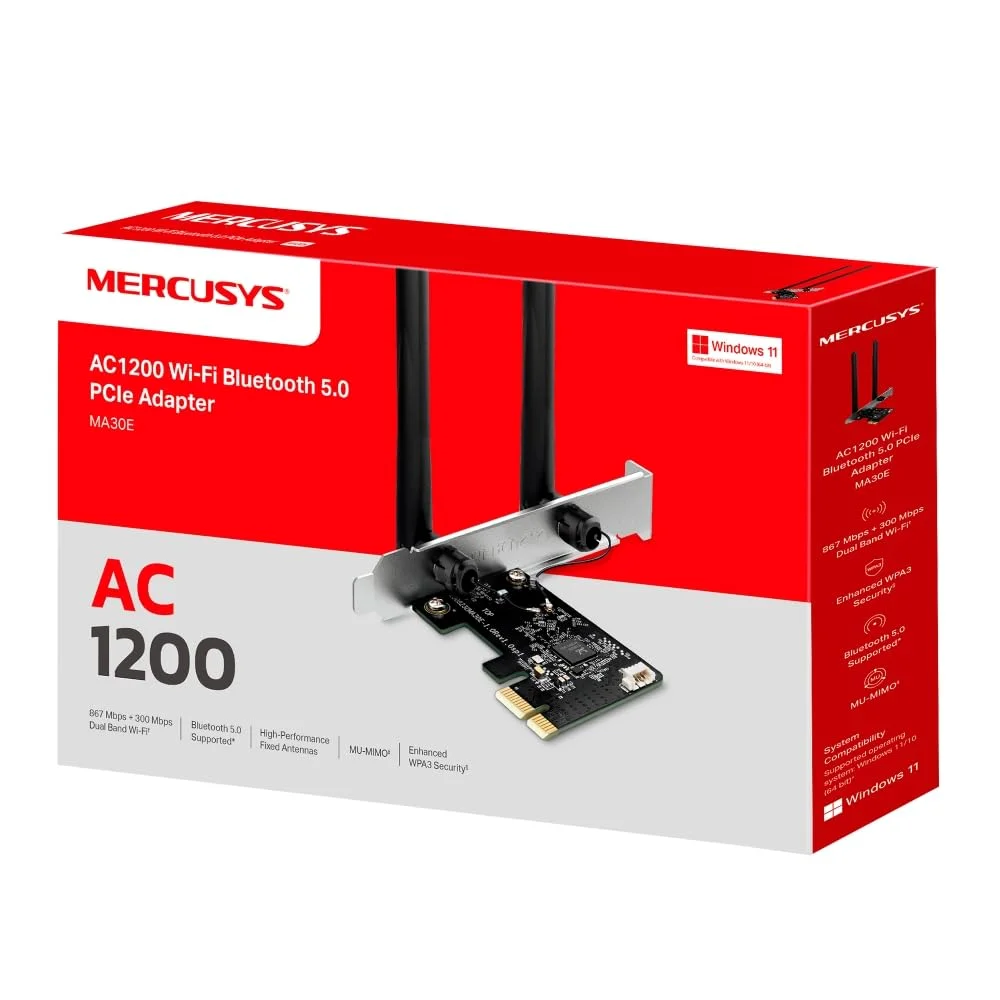 Imagem 3 de 5 do produto Adaptador PCie Bluetooth Ac1200 Wi-fi