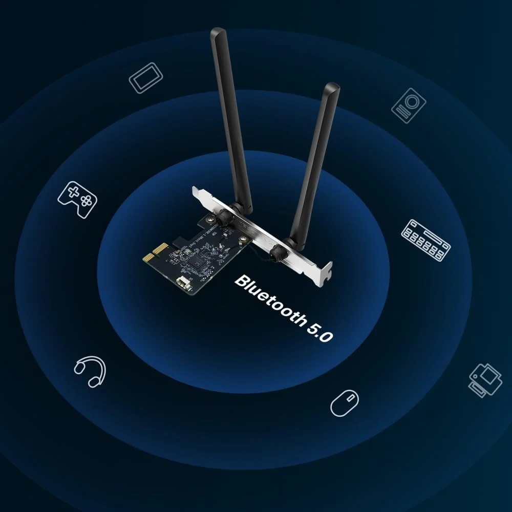 Imagem 4 de 5 do produto Adaptador PCie Bluetooth Ac1200 Wi-fi