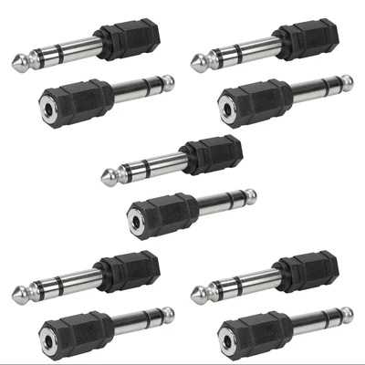 Adaptador P10 Plastico P10 Estereo Para P2 Femea J2 Estereo