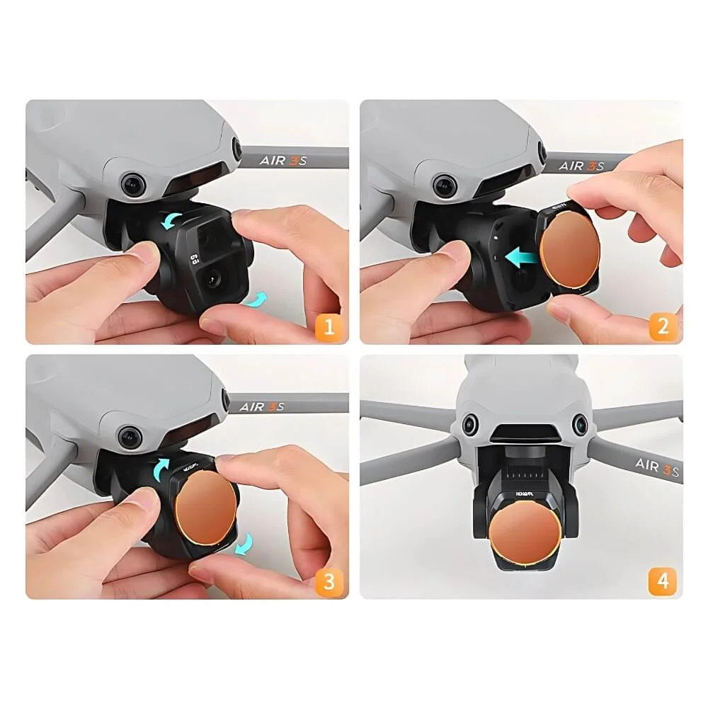 Imagem 3 de 5 do produto Filtro Nd8/pl Para Drone Dji Air 3s - Sunnylife