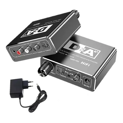 Conversor De Audio Digital Para Analog Rca  C/volume Toslink