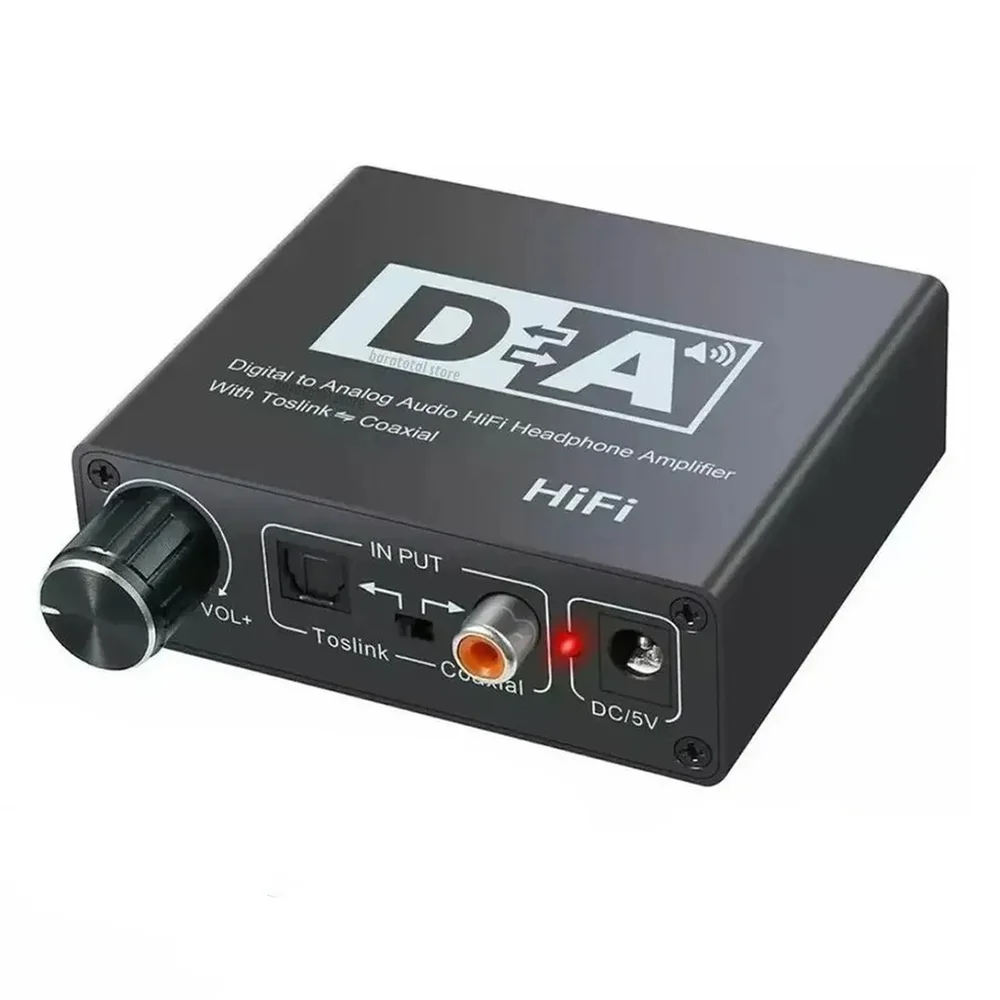 Imagem 5 de 5 do produto Conversor De Audio Digital Para Analog Rca  C/volume Toslink