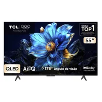 Smart TV TCL 55 Polegadas QLED 4K P7K WiFi Bluetooth Google TV HDR10+ Dolby Atmos Dolby Vision 55P7K