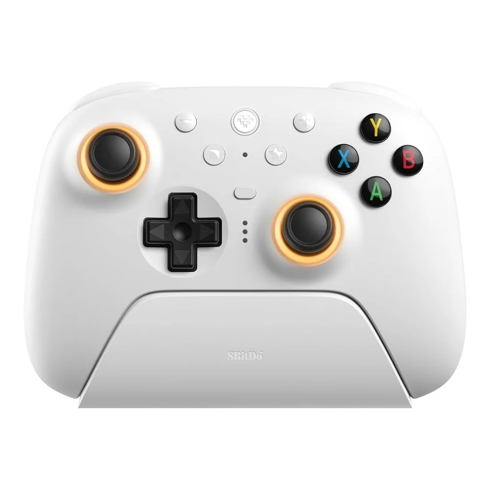 Controle Sem Fio 8bitdo Ultimate 2 Gatilhos Hall Tmr Pro - Branco