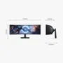 Monitor Odyssey G9 49”, Dqhd, 144hz, 1ms,ajuste De Altura, Freesync Premium Pro, Dp, HDMI, Usb Preta - Preto