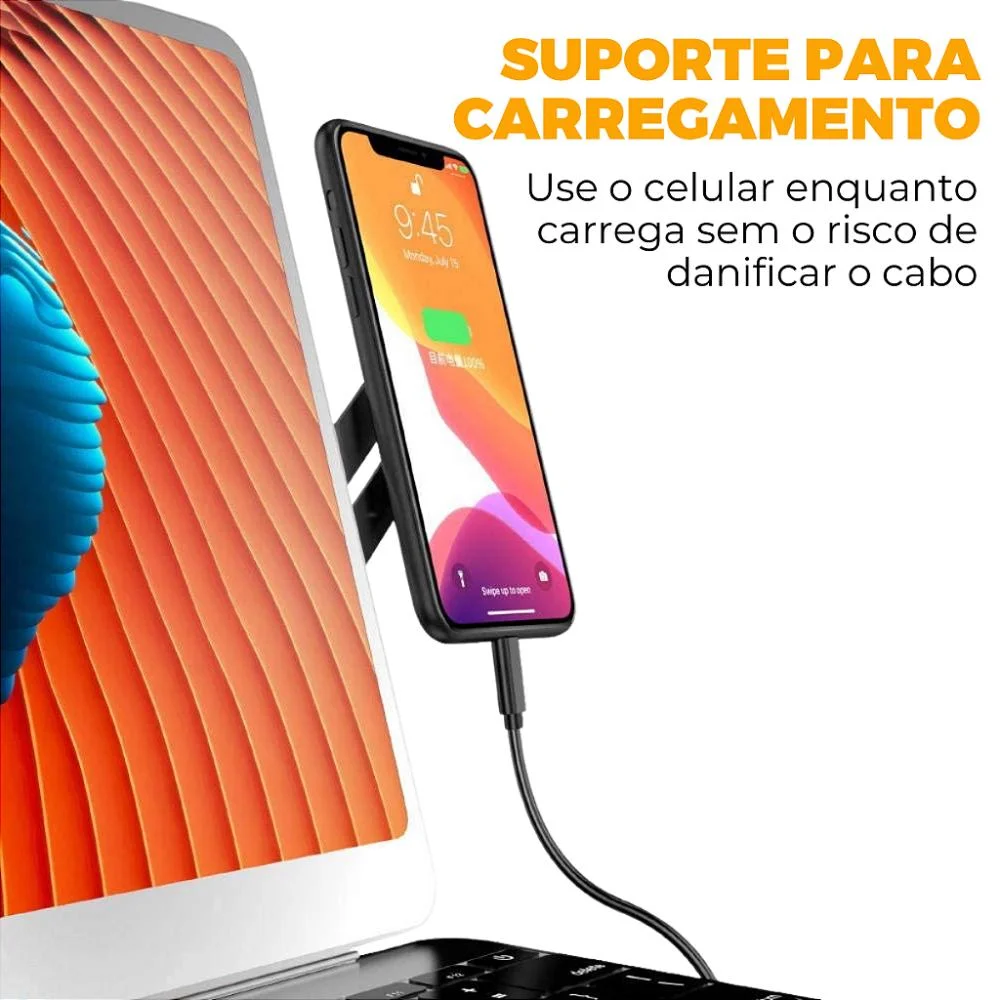 Imagem 4 de 5 do produto Suporte Para Notebook Com Grip Magnético Para Celular - Gshield
