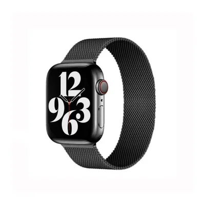 Multiira De Milanese Para Apple Watch 42 / 44 / 45mm Preta - Gshield