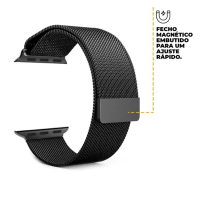 Multiira De Milanese Para Apple Watch 42 / 44 / 45mm, - Gshield — foto 8