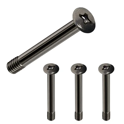Kit Alloyseed, 4 Parafuso de Fan, Modelo Longo 31mm, Compatível com Water Cooler, Preto