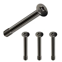 Kit Alloyseed, 4 Parafuso de Fan, Modelo Longo 31mm, Compatível com Water Cooler, Preto 2