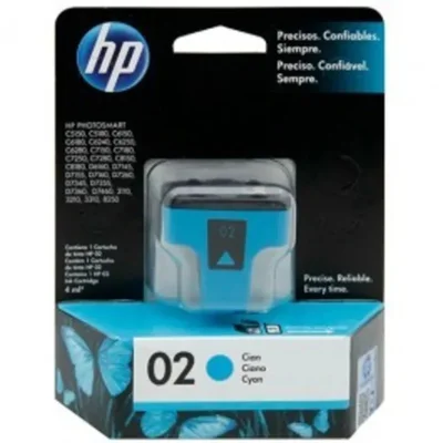 Cartucho De Tinta Hp 02 C8771wl Azul | C7280 C6180 D6160 C7180 | 6ml