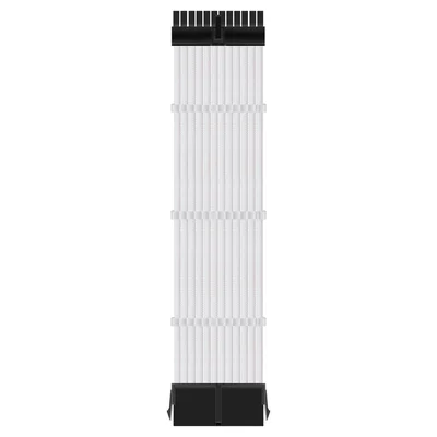 Cabo Sleeved 24 Pinos ATX, Extensor Cabo Alimentação da Fonte, 280mm, White (Branco)