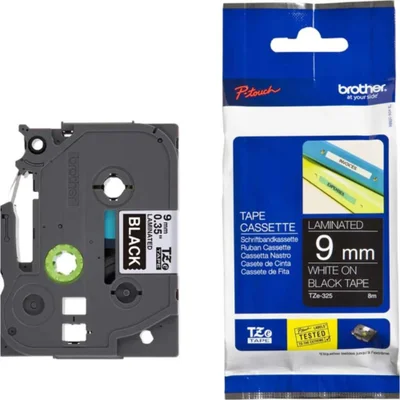 Fita Para Rotulador Tz325 Preto / Branco Brother
