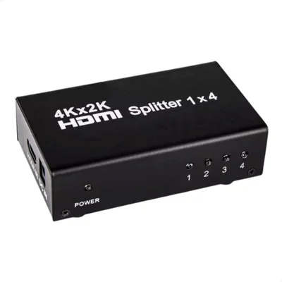 Splitter HDMI 1x4, 1 Entrada E 4 Saídas, Full Hd 1080p Crlo