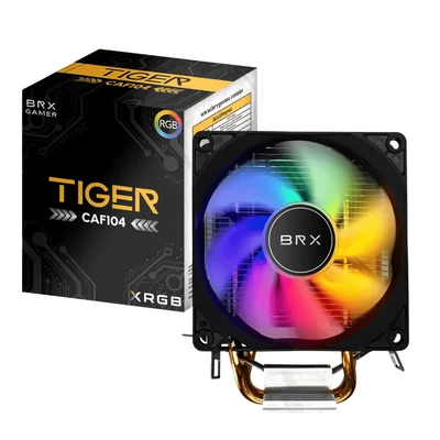 Air Cooler Para Processador 115X 1200 1700 Am5 Am4 Rgb Caf104 Brx