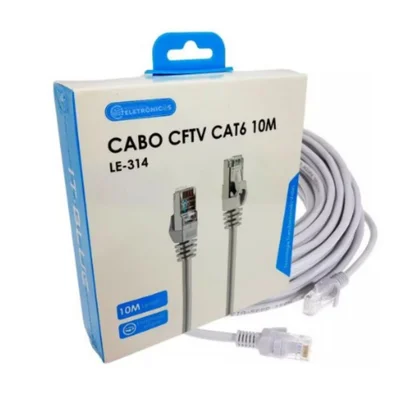 Cabo De Rede Cftv Cat6 10 Metros Le-314