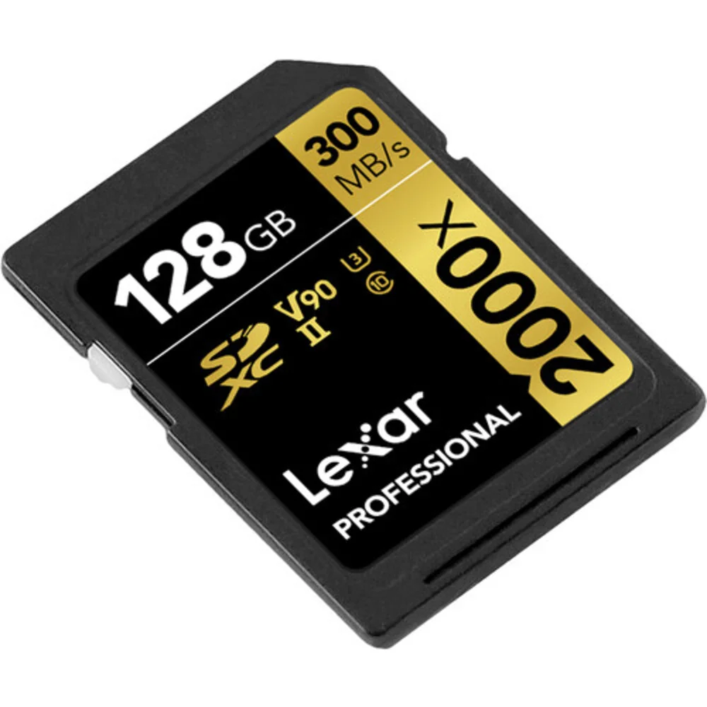 Imagem 3 de 5 do produto Cartão Memória Lexar Sd Xc 128GB 300mb/s Uhs-ii V90 Lsd2000128g-bnnnu