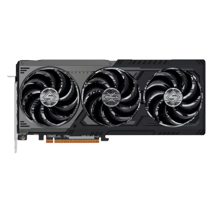 Imagem 2 de 5 do produto Placa De Vídeo Asrock Rx 9070 Xt Steel Legend Dark 16gb Gddr6 256bits - 90-ga5vzz-00uanf