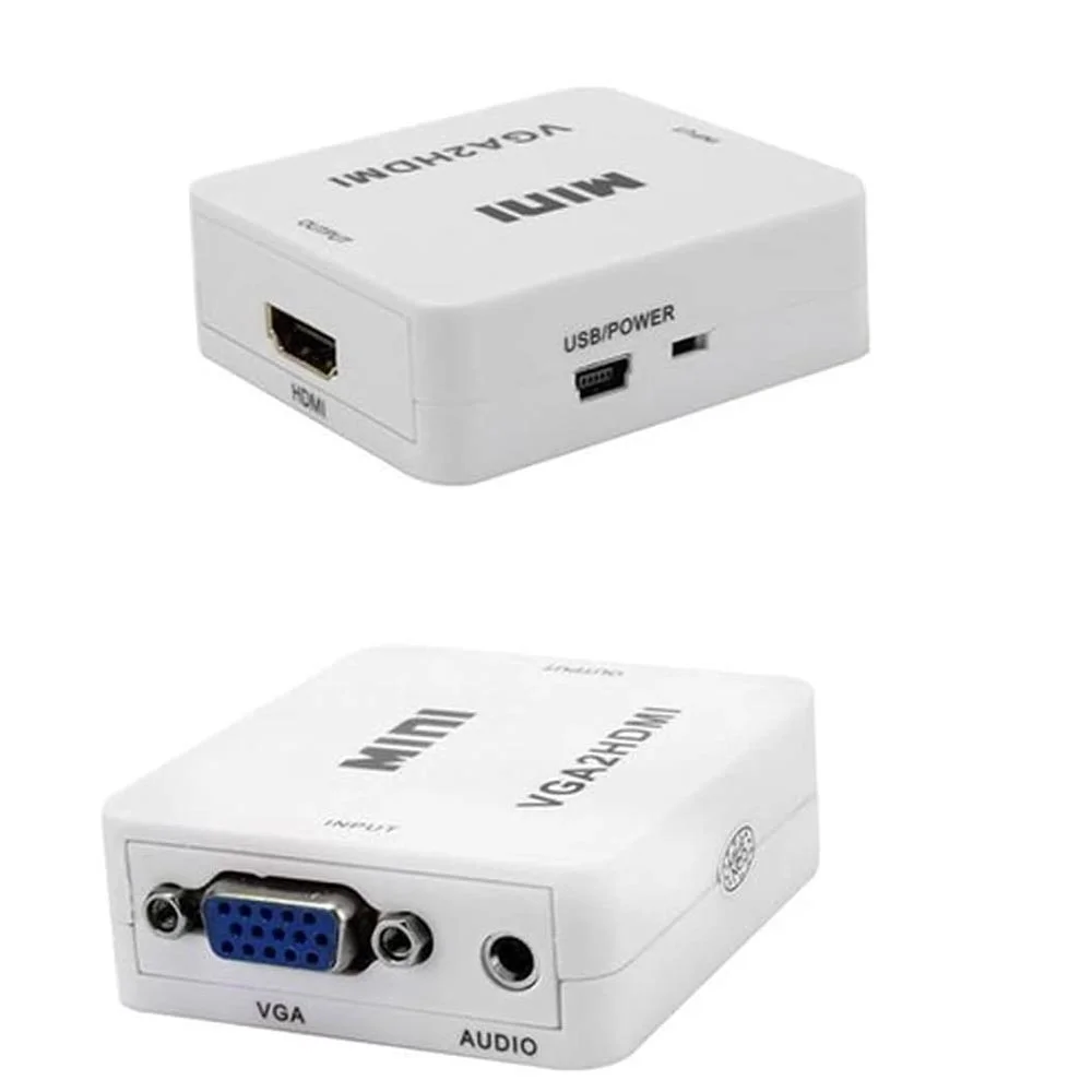 Imagem 2 de 5 do produto Conversor HDMI Para Vga Com Saída De Áudio P2 HDMI2vga