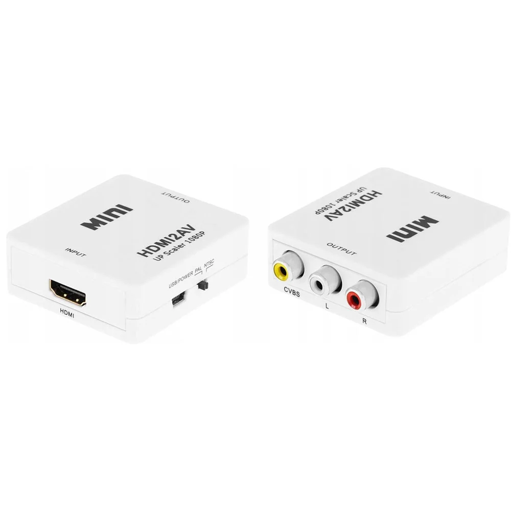 Imagem 3 de 3 do produto Adaptador Conversor HDMI Para Av Rca Full Hd Alta Resolução HDMI2av