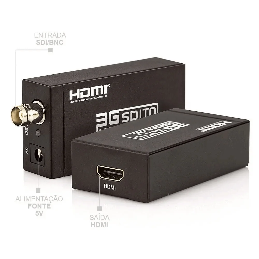 Imagem 2 de 5 do produto Mini Conversor Sdi Para HDMI (gef-sh)