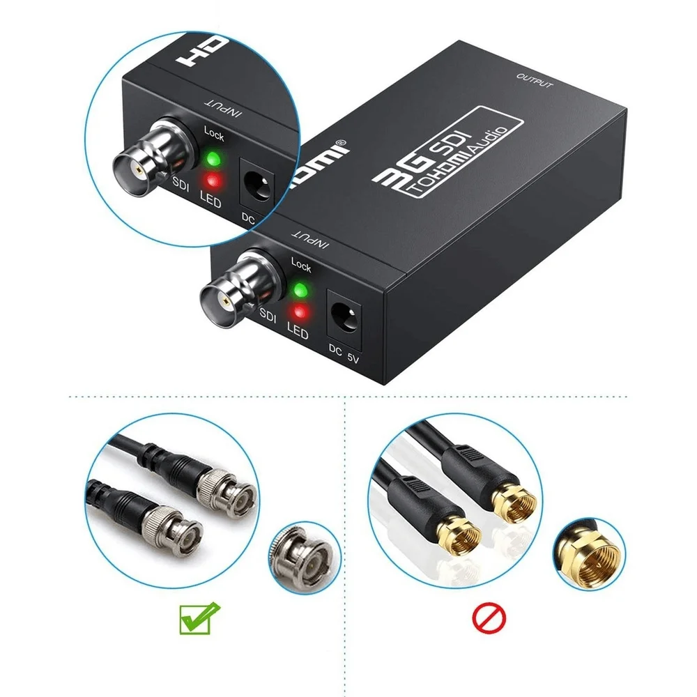 Imagem 4 de 5 do produto Mini Conversor Sdi Para HDMI (gef-sh)