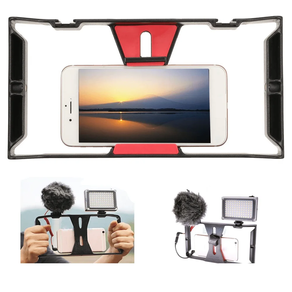 Imagem 2 de 5 do produto Protetor Cage Para Smartphone Com Suporte Handle Grip E Sapatas