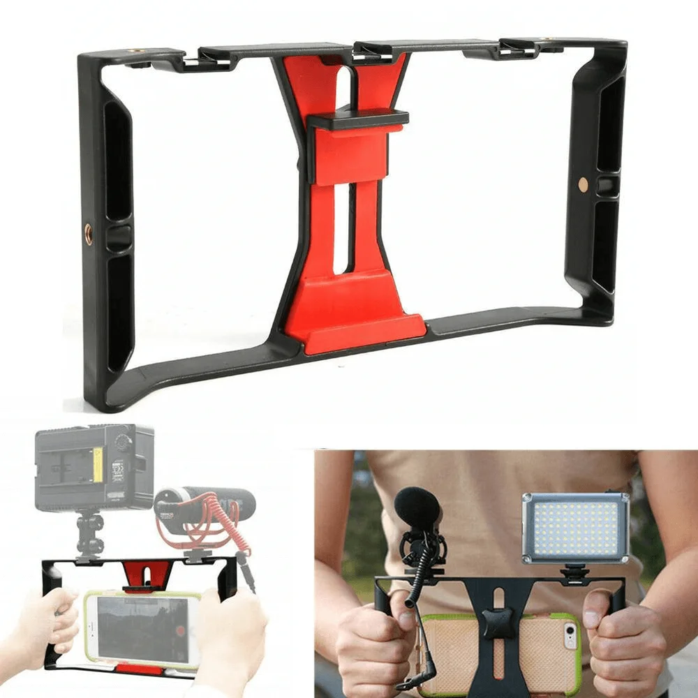 Imagem 3 de 5 do produto Protetor Cage Para Smartphone Com Suporte Handle Grip E Sapatas
