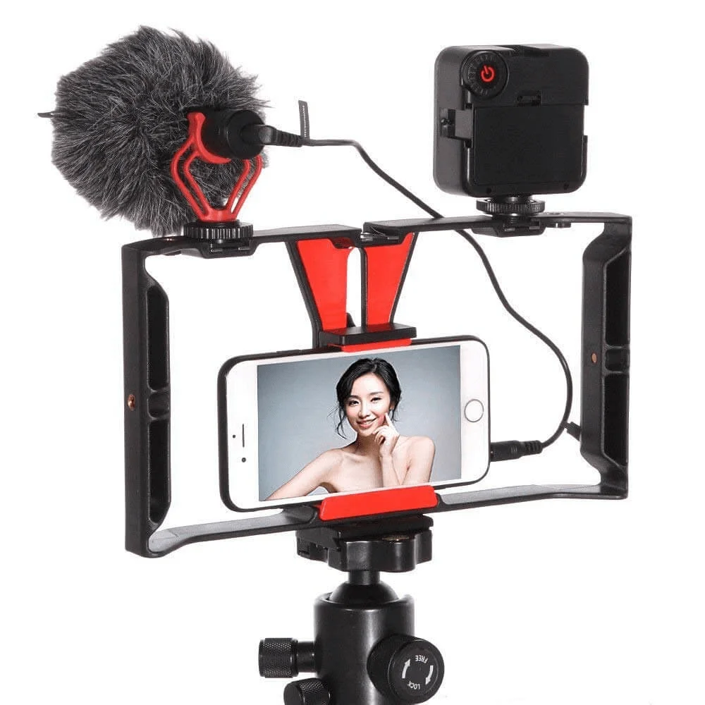Imagem 5 de 5 do produto Protetor Cage Para Smartphone Com Suporte Handle Grip E Sapatas
