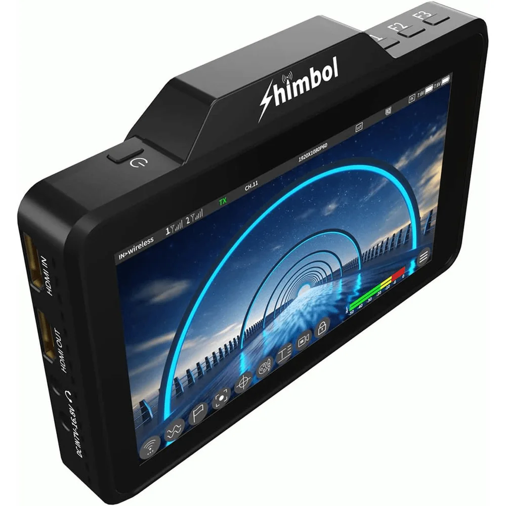 Monitor E Transmissor De Vídeo Shimbol Zo600m Wireless 5.5" Full Hd HDMI Touchscreen 5g Wifi