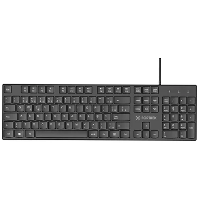 Teclado Office Fortrek K15 Slim Usb Abnt2 Preto - 84948