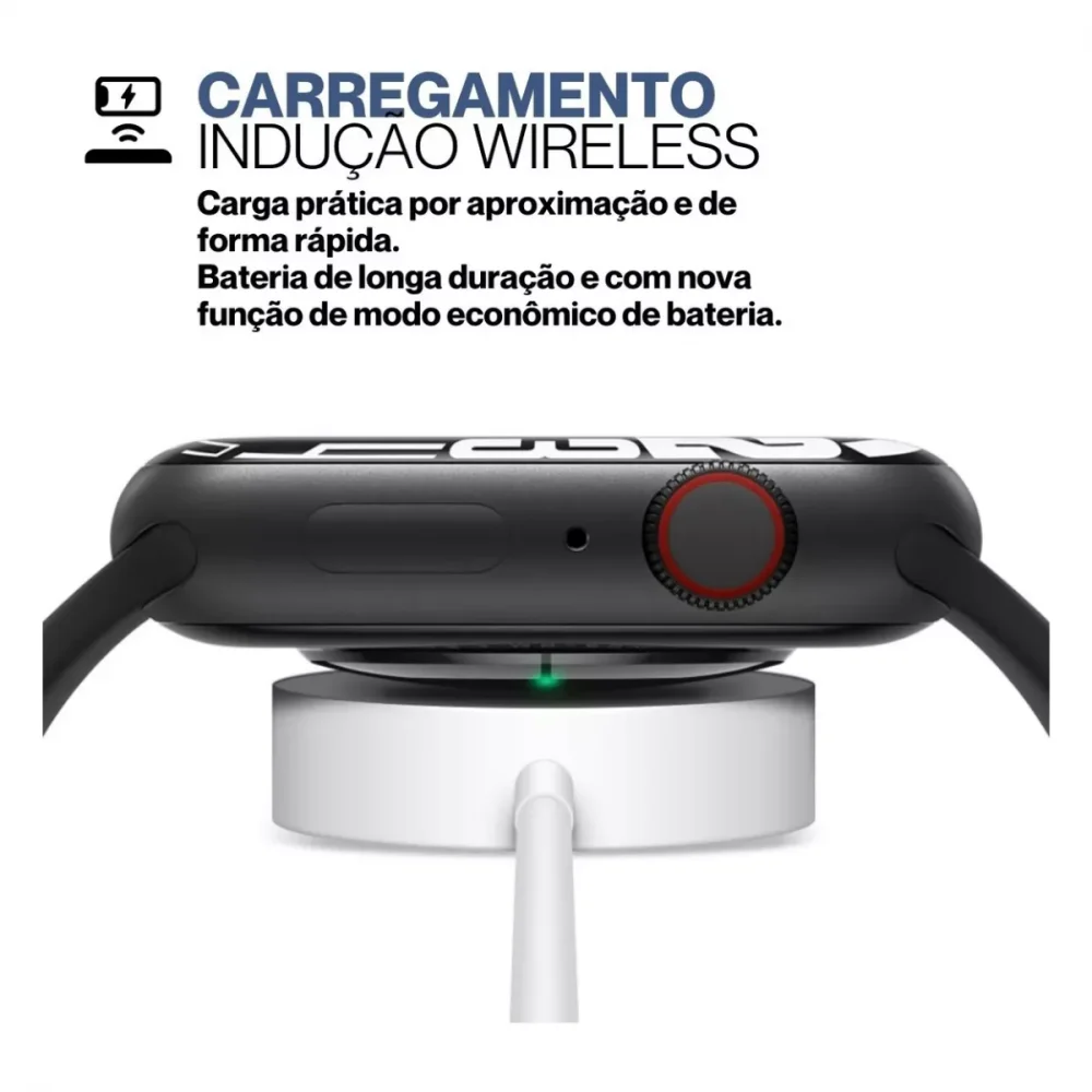 Imagem 3 de 5 do produto Relógio Inteligente Smartwatch Tela Infinita Digital 45mm