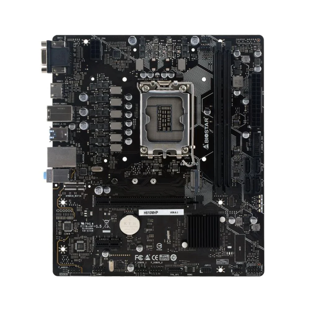 Imagem 2 de 4 do produto Placa Mãe Biostar H610mhp 2.0, Chipset Intel H610, Ddr4, Matx