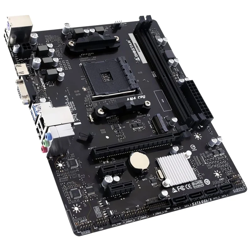 Placa Mãe Biostar A520mhp Chipset A520, Am4, Ddr4, M.2, Gigabit, PCie, Matx 7