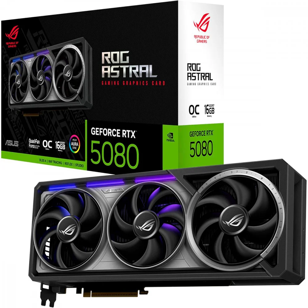 完全未開封ASUS GEFORCE RTX 5080 OC 16GB Produtos com até 15 OFF no PIX KaBuM