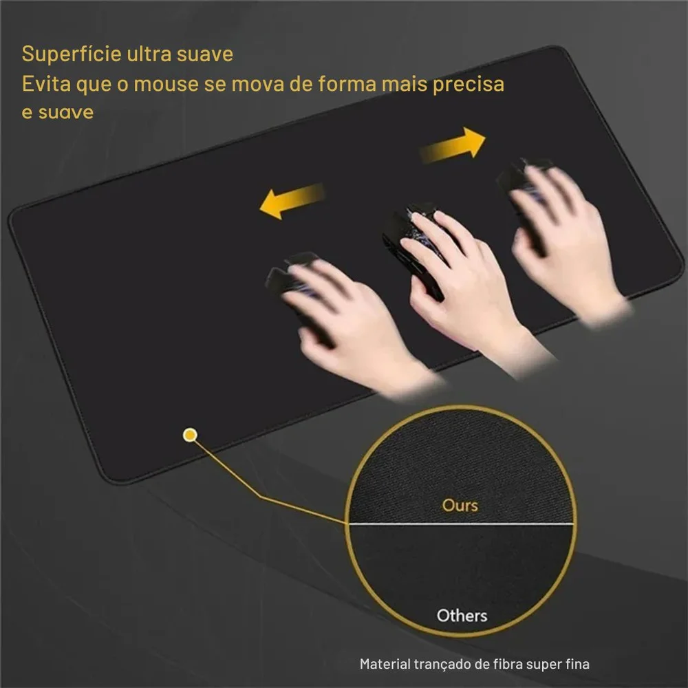 Imagem 3 de 3 do produto Mouse Pad Gamer Japonês Cherry Blossom 70x30 Cm