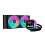 Water Cooler 240mm Deepcool Lp240, ARGB, Display, Black - R-lp240-bkmsnc-g-1
