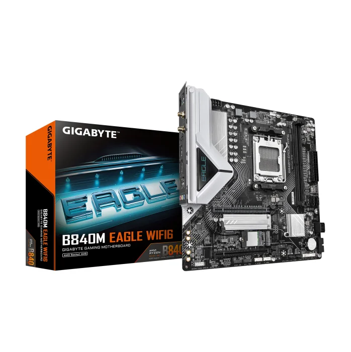 Placa Mãe Gigabyte B840m Eagle Wifi6, Amd Am5, Matx, Wf/blt, Ddr5 - B840m Eagle Wifi6 4