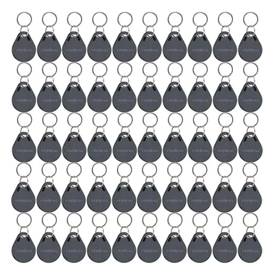 Kit 50 Chaveiro De Acesso Por Proximidade Rfid Th 1000 Tag 125 Khz Intelbras