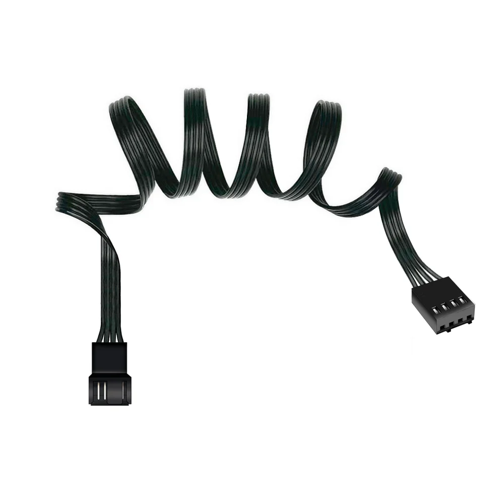 Imagem 2 de 5 do produto Kit com 3 Cabo Extensor, PWM de 3 ou 4 Pinos, Para Cooler Fan, 25cm, Preto