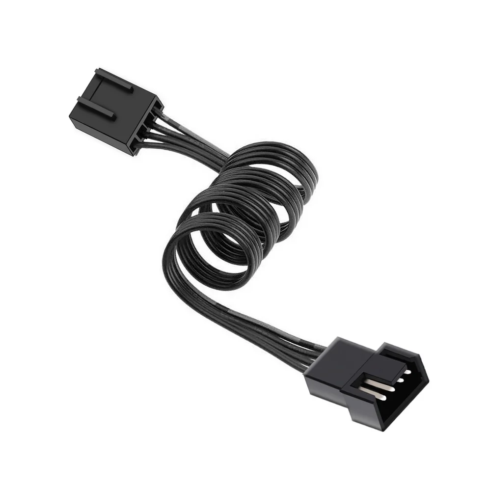Imagem 3 de 5 do produto Kit com 3 Cabo Extensor, PWM de 3 ou 4 Pinos, Para Cooler Fan, 25cm, Preto