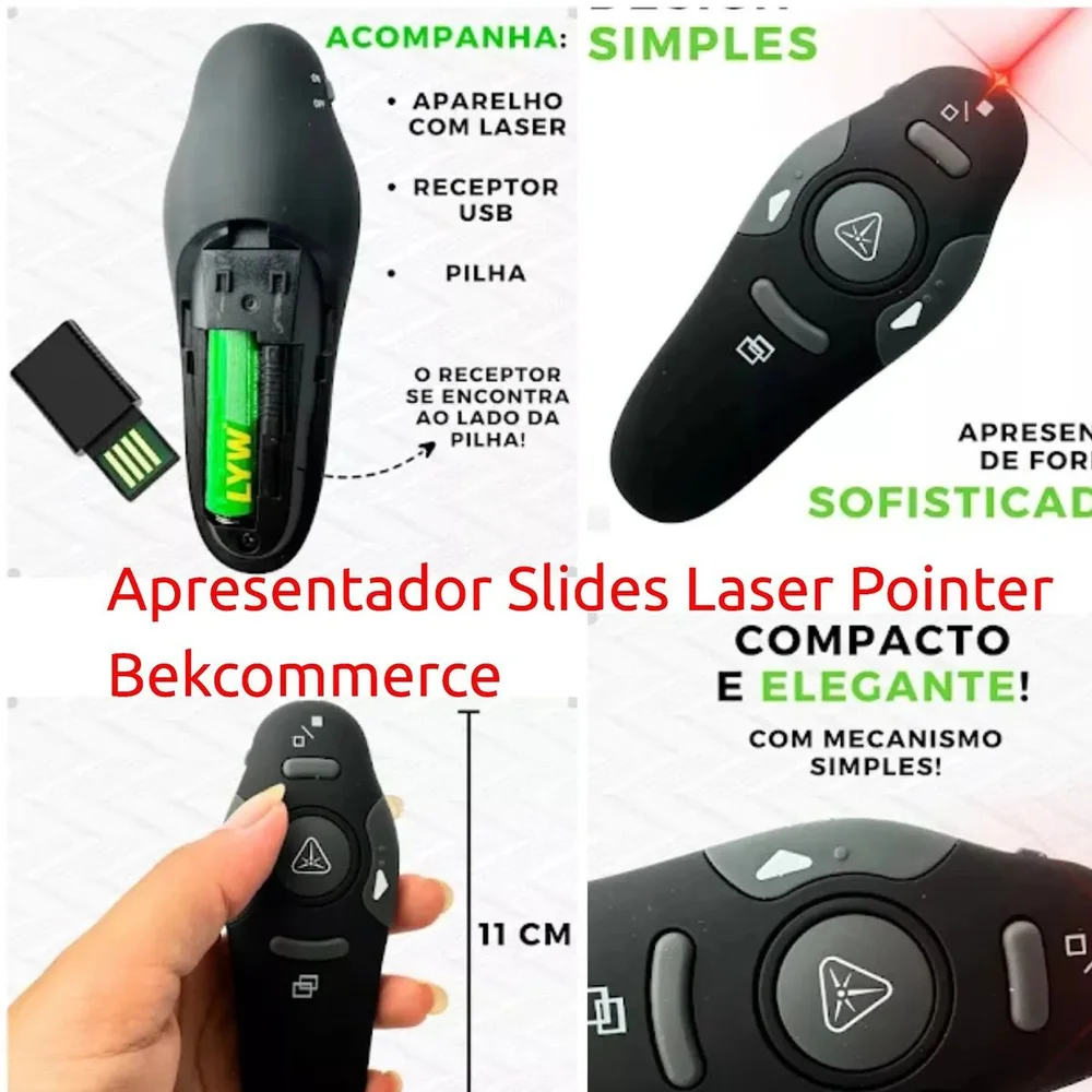 Imagem 2 de 5 do produto Apresentador De Slides Laser Pointer Sem Fio