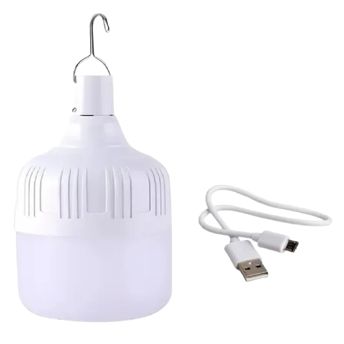Lâmpada De LED Bulbo Emergência Recarregável Usb 60w Portátil